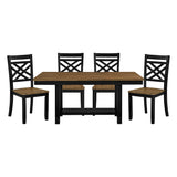 Tyler Brown/Black Dining Table from Homelegance - Luna Furniture