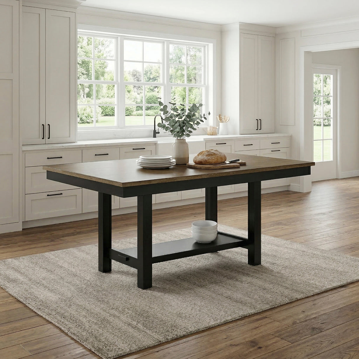 Tyler Brown/Black Dining Table from Homelegance - Luna Furniture