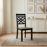 Tyler Brown/Black Side Chair, Set of 2 from Homelegance - Luna Furniture