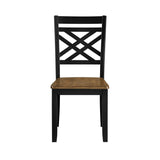 Tyler Brown/Black Side Chair, Set of 2 from Homelegance - Luna Furniture