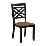 Tyler Brown/Black Side Chair, Set of 2 from Homelegance - Luna Furniture
