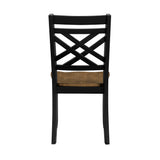 Tyler Brown/Black Side Chair, Set of 2 from Homelegance - Luna Furniture