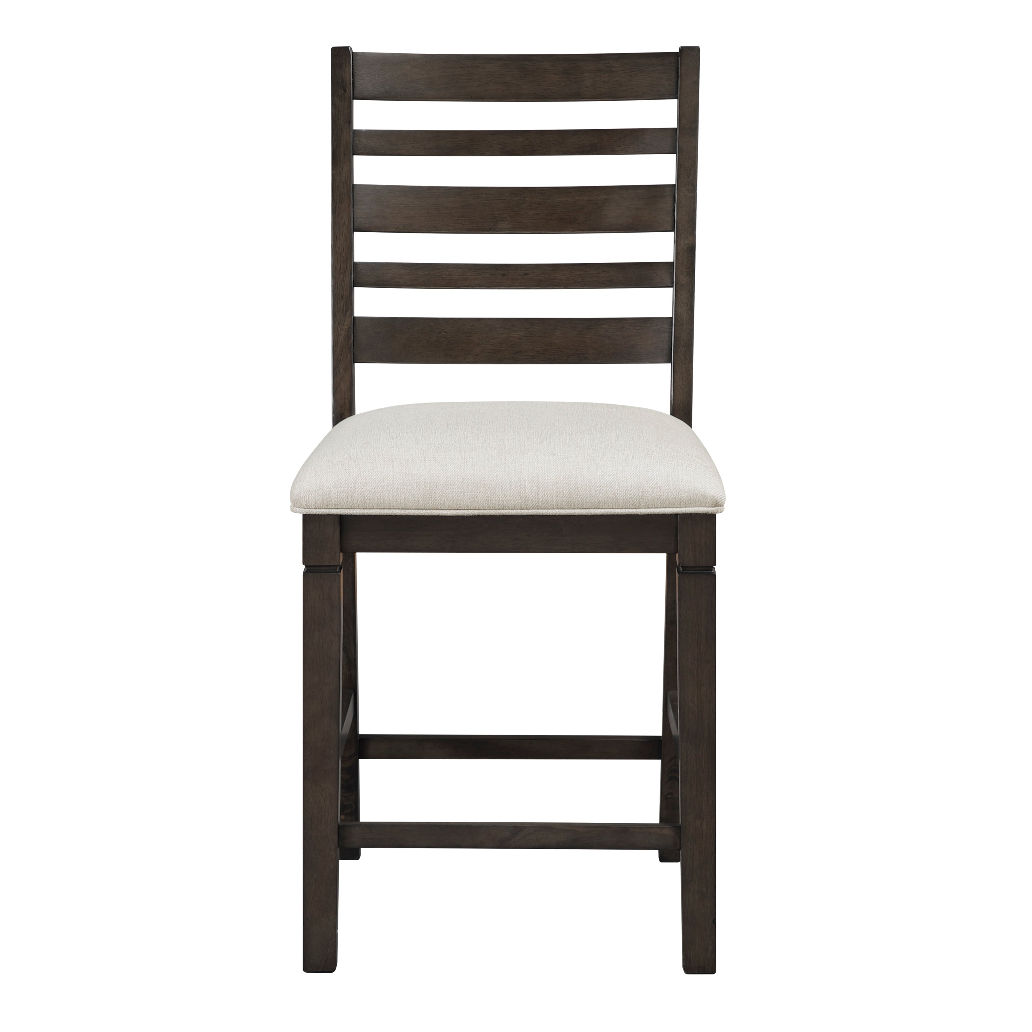 Homelegance Victoria Espresso/Beige Counter Height Chair, Set of 2