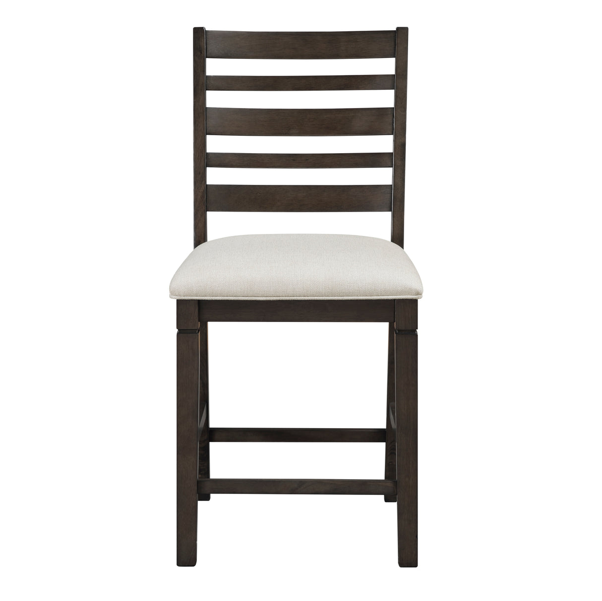 Victoria Espresso/Beige Counter Height Chair, Set of 2 from Homelegance - Luna Furniture