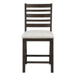 Victoria Espresso/Beige Counter Height Chair, Set of 2 from Homelegance - Luna Furniture