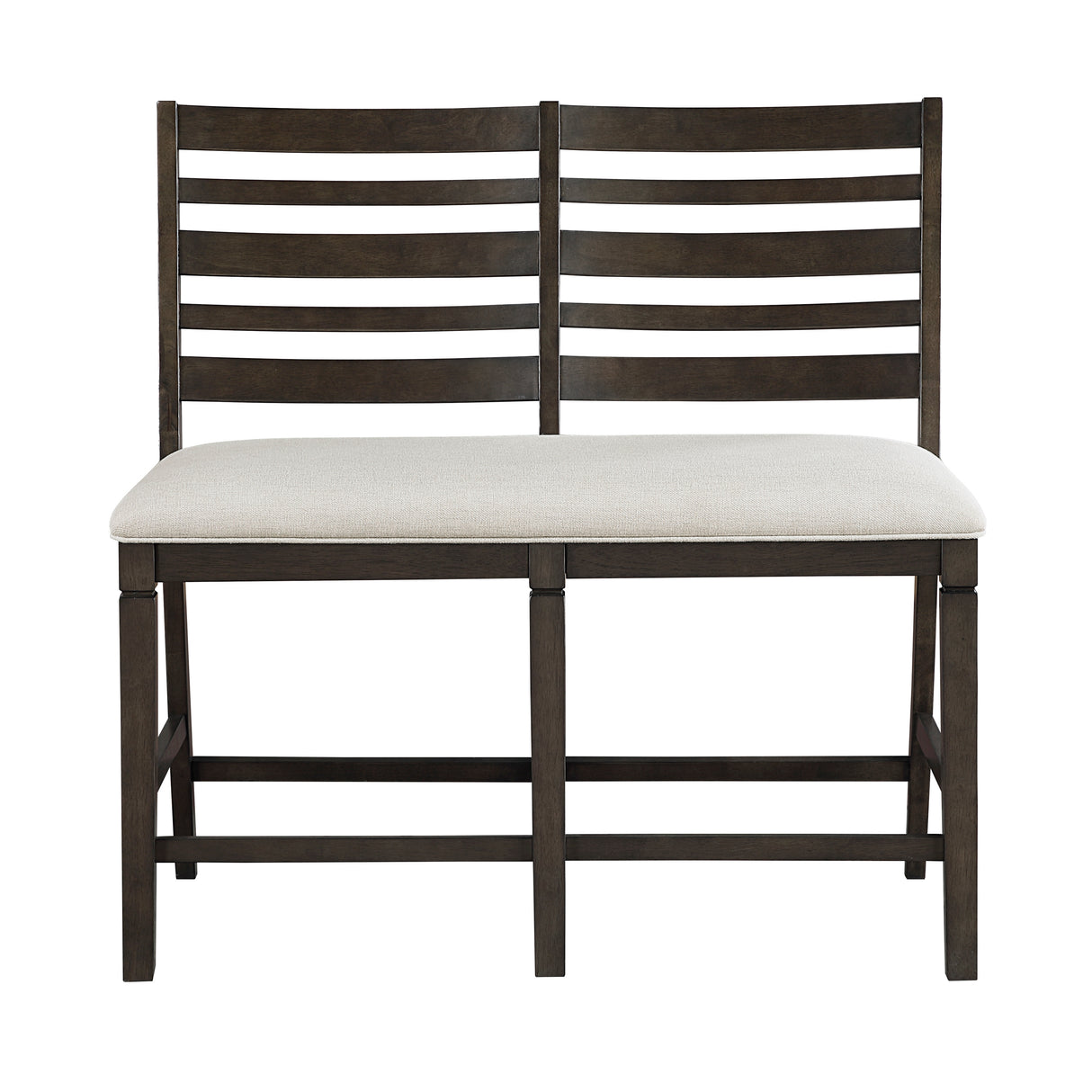 Victoria Espresso/Beige Counter Height Bench from Homelegance - Luna Furniture