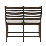 Victoria Espresso/Beige Counter Height Bench from Homelegance - Luna Furniture