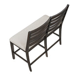 Victoria Espresso/Beige Counter Height Bench from Homelegance - Luna Furniture
