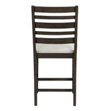 Victoria Espresso/Beige 5-Piece Counter Height Set from Homelegance - Luna Furniture