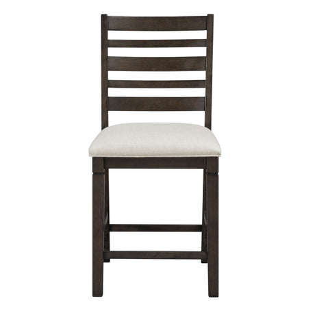 Victoria Espresso/Beige 5-Piece Counter Height Set from Homelegance - Luna Furniture