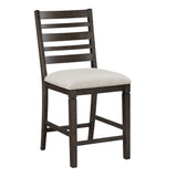 Victoria Espresso/Beige 5-Piece Counter Height Set from Homelegance - Luna Furniture