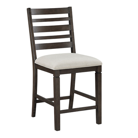 Victoria Espresso/Beige 5-Piece Counter Height Set from Homelegance - Luna Furniture