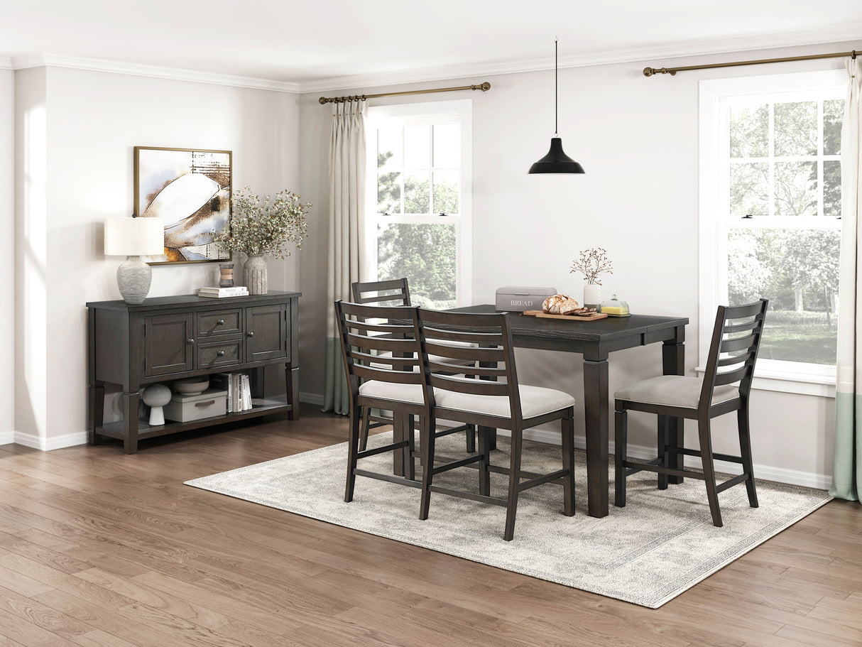 Victoria Espresso/Beige Upholstered Bench from Homelegance - Luna Furniture