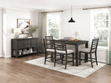 Victoria Espresso/Beige Upholstered Bench from Homelegance - Luna Furniture