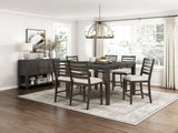 Victoria Espresso/Beige Upholstered Bench from Homelegance - Luna Furniture