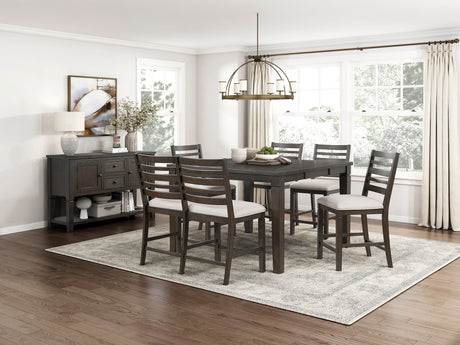 Victoria Espresso/Beige Upholstered Bench from Homelegance - Luna Furniture