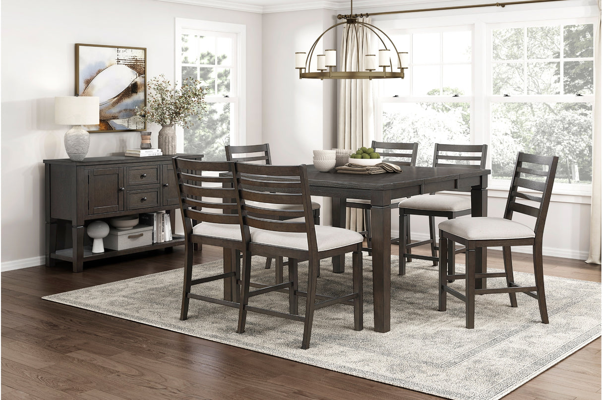Victoria Espresso/Beige Counter Height Set from Homelegance - Luna Furniture