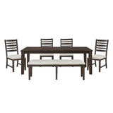 Victoria Espresso/Beige Dining Room Set from Homelegance - Luna Furniture