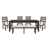 Victoria Espresso/Beige Dining Room Set from Homelegance - Luna Furniture