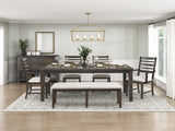 Victoria Espresso/Beige 6-Piece Dining Set from Homelegance - Luna Furniture