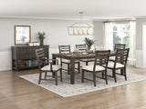 Victoria Espresso/Beige 6-Piece Dining Set from Homelegance - Luna Furniture