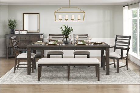 Victoria Espresso/Beige Rectangular Dining Room Set from Homelegance - Luna Furniture
