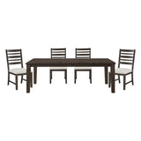Victoria Espresso/Beige Dining Room Set from Homelegance - Luna Furniture