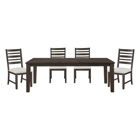 Victoria Espresso/Beige Dining Room Set from Homelegance - Luna Furniture
