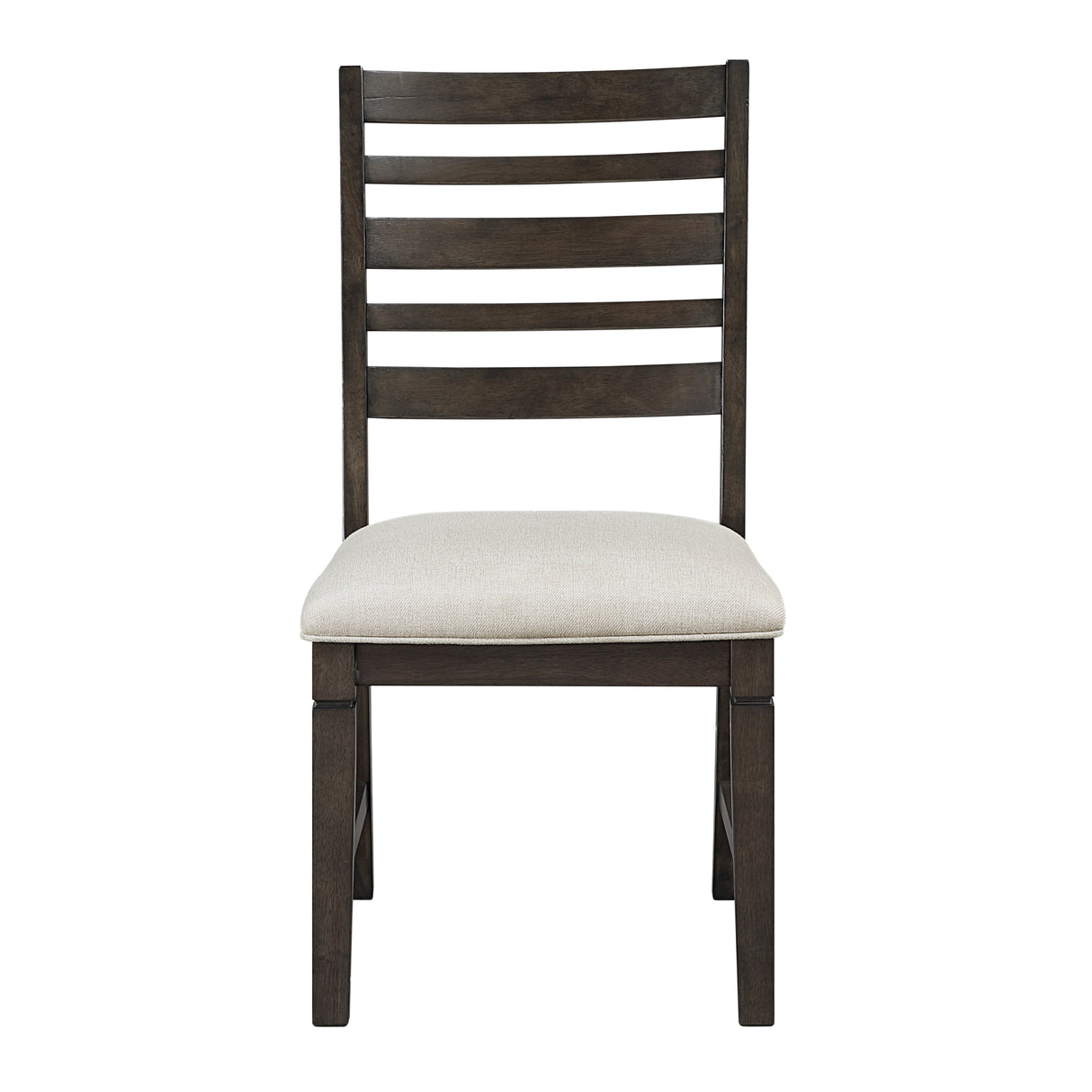 Victoria Espresso/Beige Upholstered Side Chair, Set of 2 from Homelegance - Luna Furniture