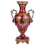 HD-6028 Bronze/Ruby Red/Gold Vase from Homey Design - Luna Furniture
