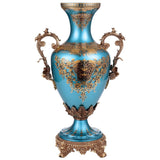 HD-6028B Bronze/Sapphire Blue/Gold Vase from Homey Design - Luna Furniture