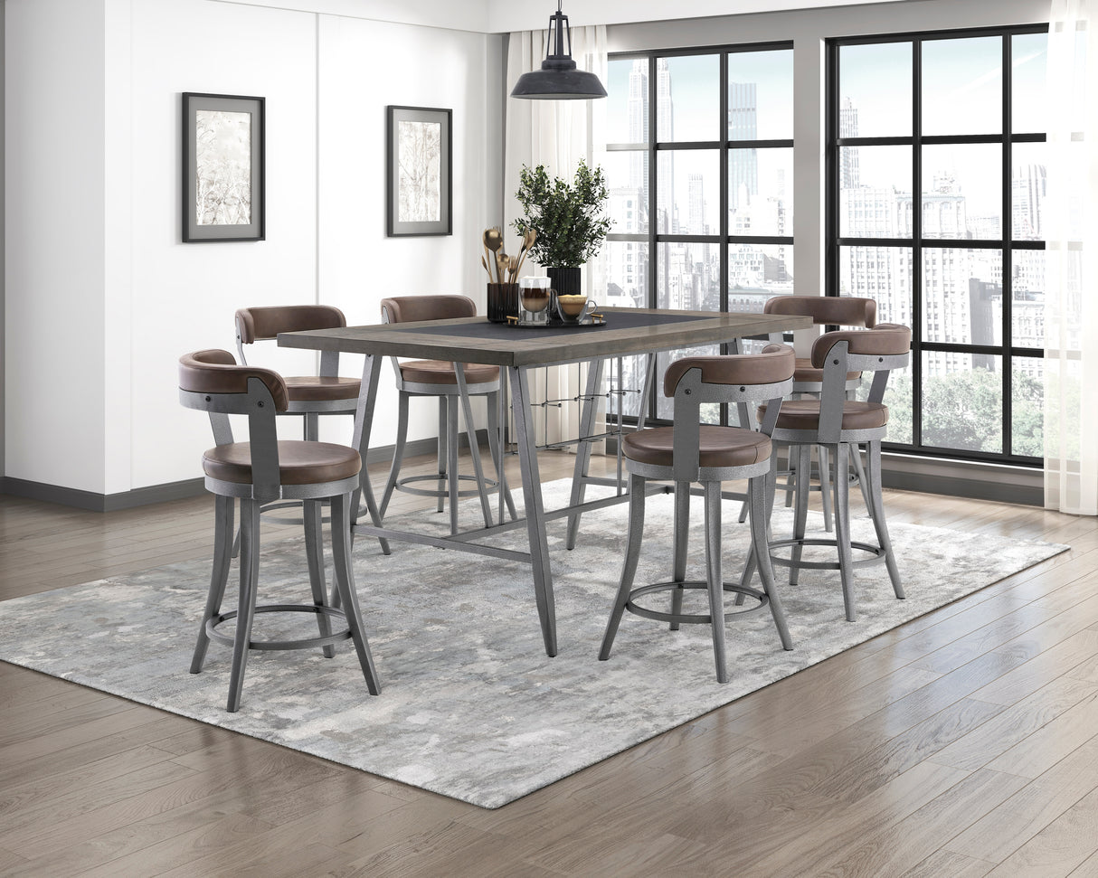 Canton Brown 5-Piece 48"Round Dining Room Set from Homelegance - Luna Furniture