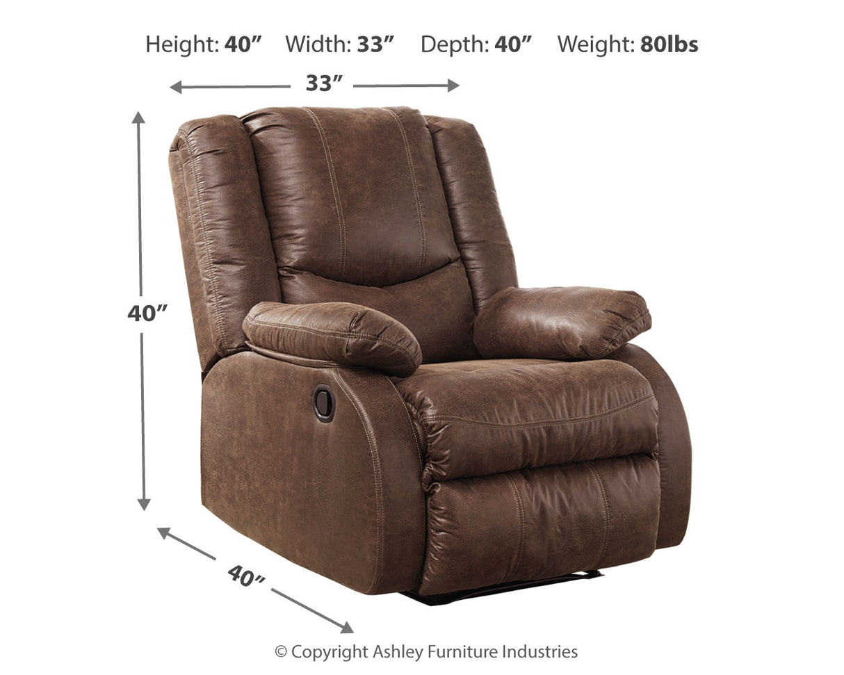 Bladewood Coffee Recliner from Ashley - Luna Furniture