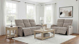 Hamilton Sand 2-piece Chenille Manual Reclining Sofa Set from Coaster - Luna Furniture
