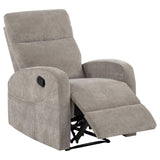 Hamilton Sand 3-piece Chenille Manual Reclining Sofa Set from Coaster - Luna Furniture