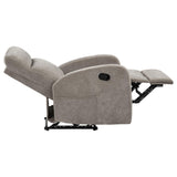 Hamilton Sand 3-piece Chenille Manual Reclining Sofa Set from Coaster - Luna Furniture