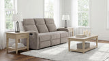 Hamilton Sand Chenille Upholstered Manual Reclining Sofa from Coaster - Luna Furniture