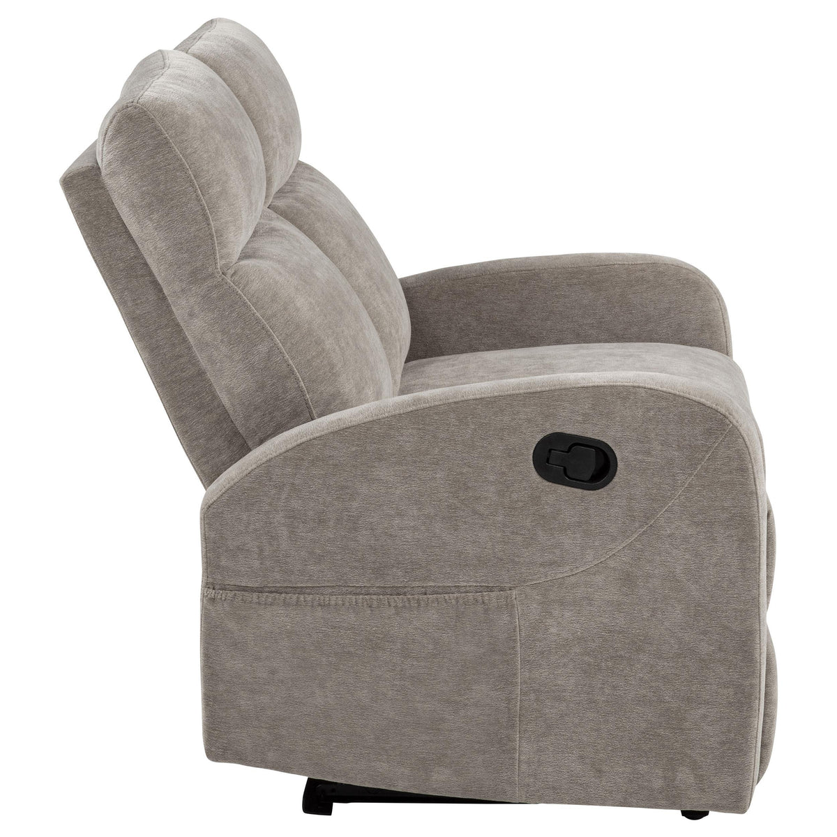 Hamilton Sand Chenille Upholstered Manual Reclining Loveseat from Coaster - Luna Furniture