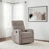 Hamilton Sand Chenille Upholstered Manual Glider Recliner from Coaster - Luna Furniture