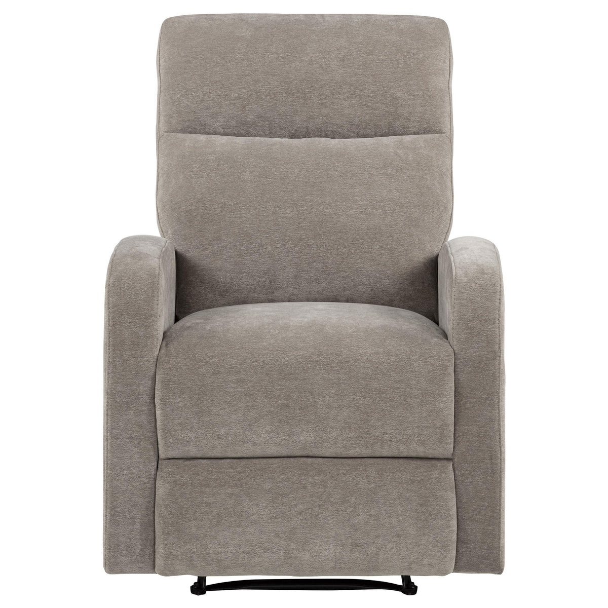 Hamilton Sand Chenille Upholstered Manual Glider Recliner from Coaster - Luna Furniture