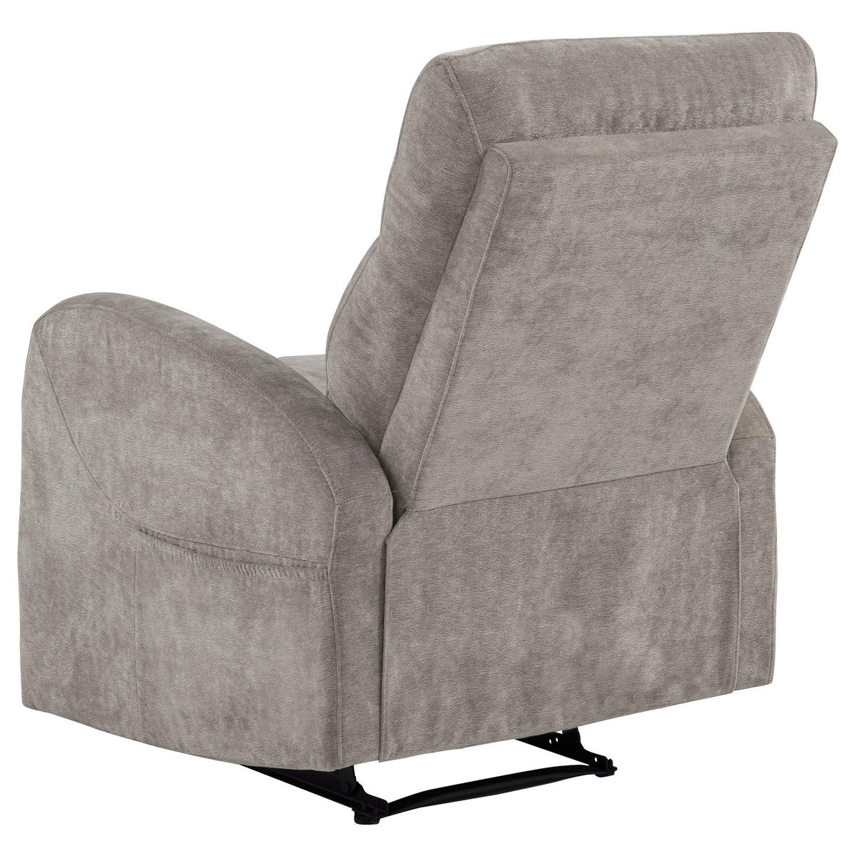 Hamilton Sand Chenille Upholstered Manual Glider Recliner from Coaster - Luna Furniture