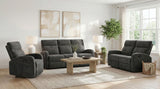 Hamilton Charcoal Grey 3-piece Chenille Manual Reclining Sofa Set from Coaster - Luna Furniture