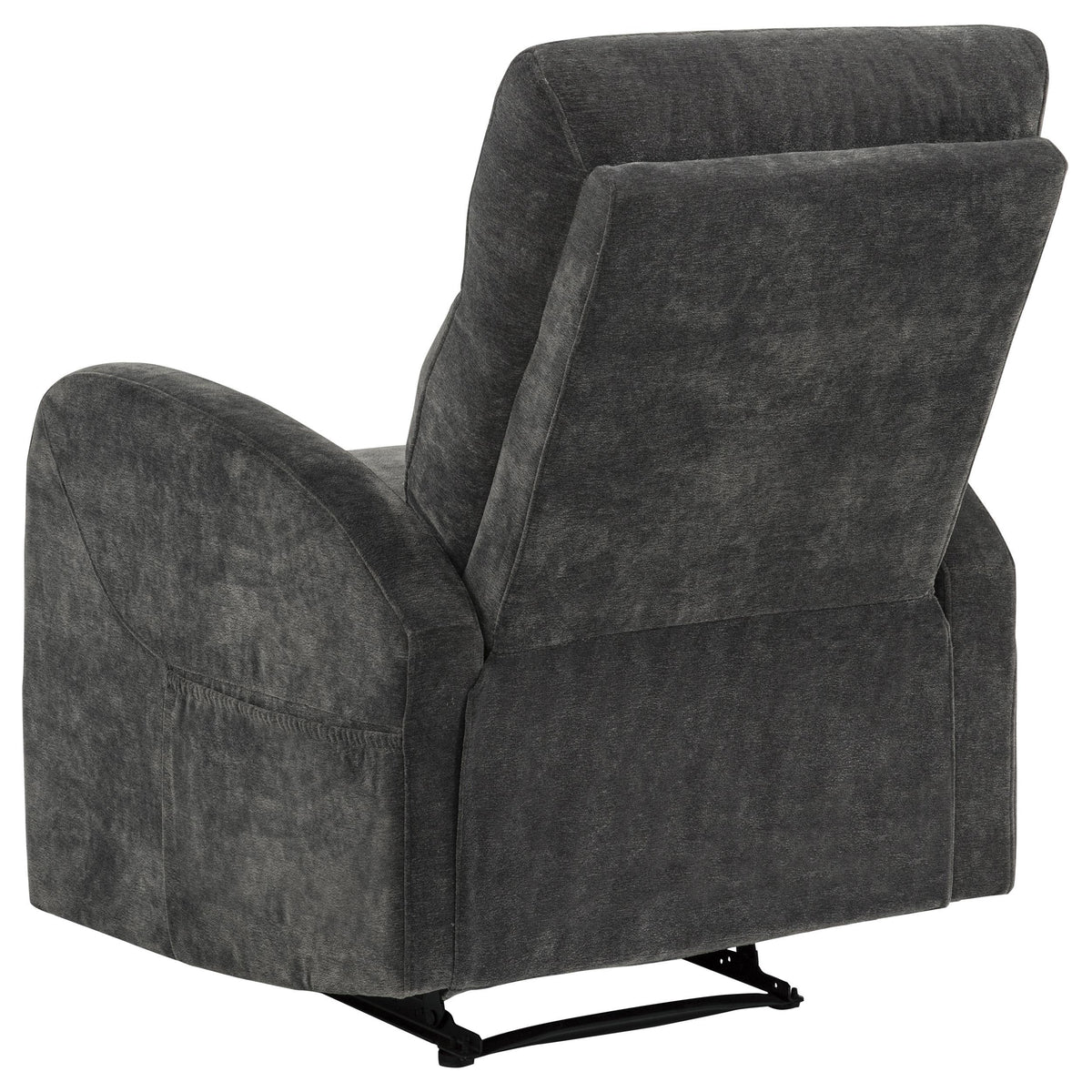 Hamilton Charcoal Grey 3-piece Chenille Manual Reclining Sofa Set from Coaster - Luna Furniture