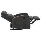 Hamilton Charcoal Grey 3-piece Chenille Manual Reclining Sofa Set from Coaster - Luna Furniture