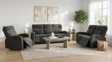 Hamilton Charcoal Grey Chenille Upholstered Manual Reclining Sofa from Coaster - Luna Furniture