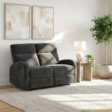 Hamilton Charcoal Grey Chenille Upholstered Manual Reclining Loveseat from Coaster - Luna Furniture