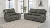 Brickston Charcoal 2-Piece Triple Power Reclining Living Room Set from Coaster - Luna Furniture