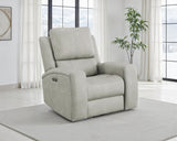 Brickston Gray Triple Power Swivel Glider Recliner from Coaster - Luna Furniture