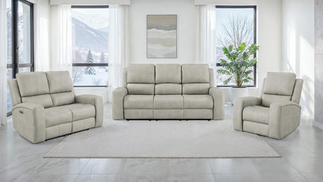 Brickston Gray Triple Power Swivel Glider Recliner from Coaster - Luna Furniture