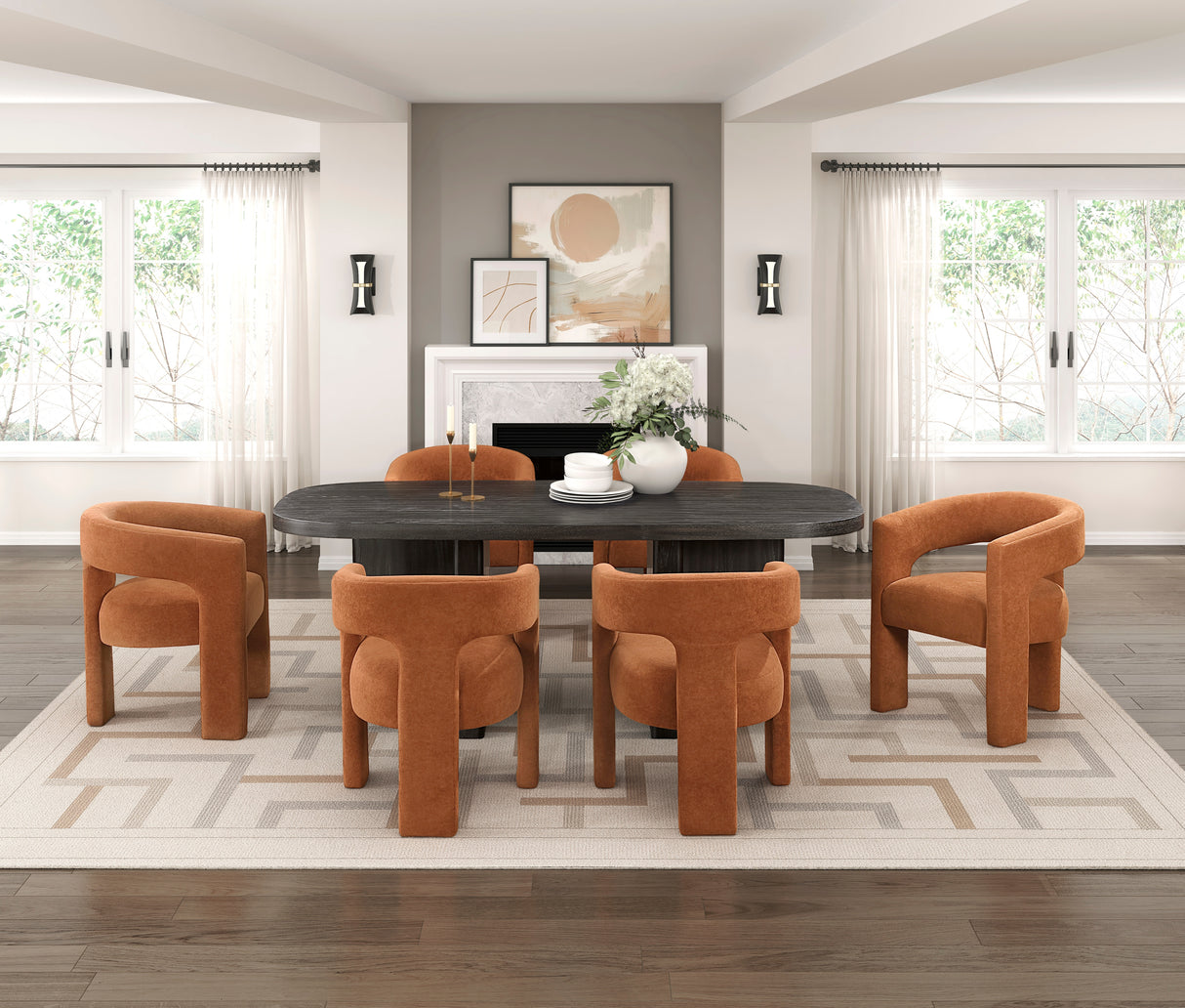 Canton Brown Side Chair, Set of 2 from Homelegance - Luna Furniture